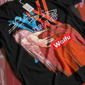 Waifu Material Anime T-Shirt, Darling Anime Girl Shirt Unisex Graphic Tee