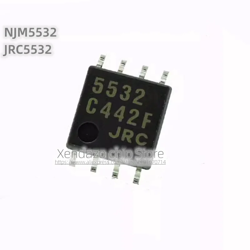 5pcs/lot NJM5532 JRC5532 NJM5532M 5532 SOP-8 package Original genuine Operational amplifier chip