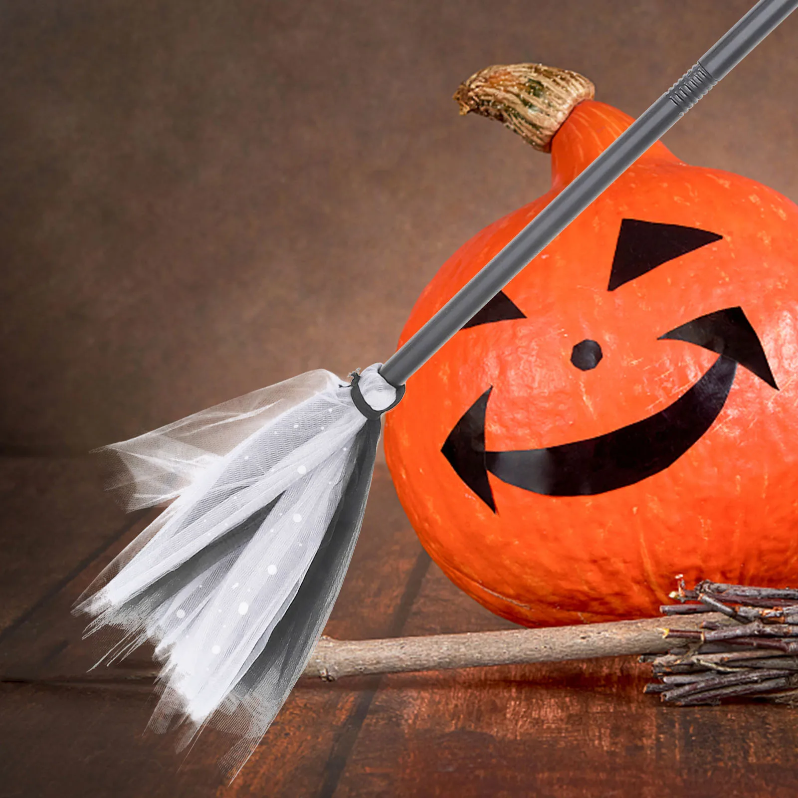 

Halloween Witches Broom Prop 2024 Party Decoration Witch Broom Ornament For Kids Adults Besom Costume Accessory Home Decor