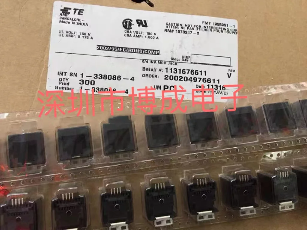 10 pieces  1-338086-4 original imported from Japan TE TYCO /TYCO modular jack connector 10 pieces