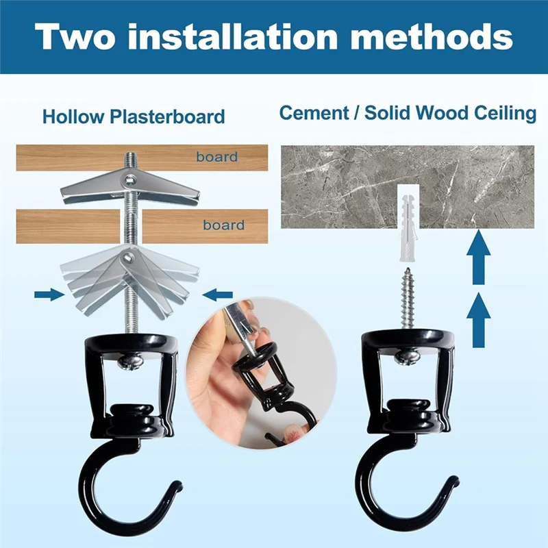 DHIPP-6 шт. Потолочные крючки для подвешивания растений, прочные металлические крючки для растений, винтовые крючки для подвешивания кормушек для птиц, простая установка