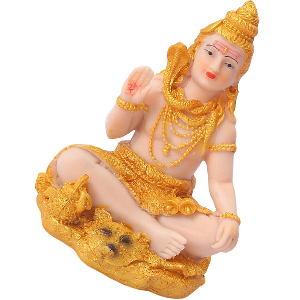 

Shiva Statue Realistic Buddha Resin Crafts Hindu Ornament Figurine Statues Retro Decor