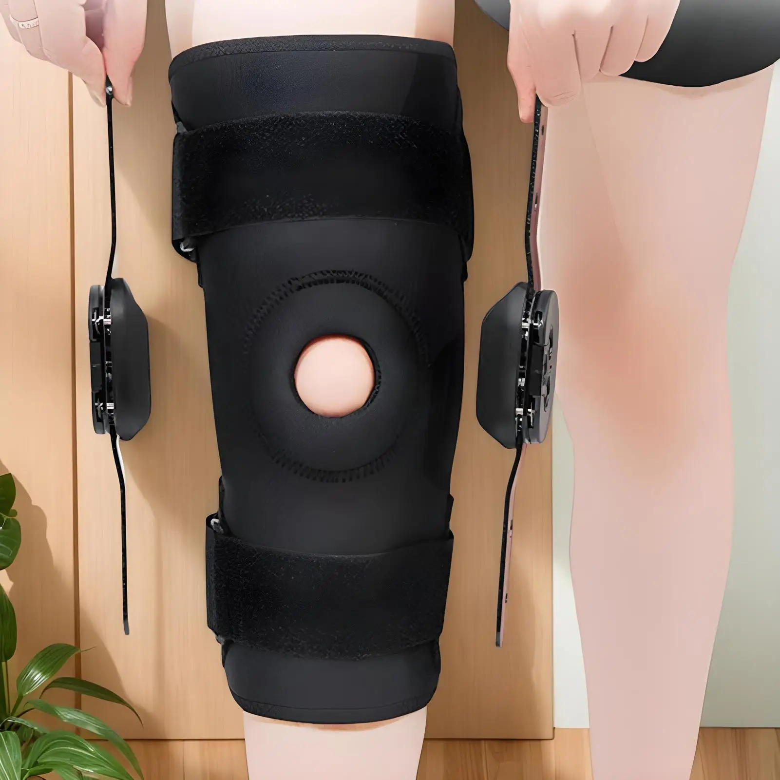 Manicotto di compressione per gambe Manicotto di supporto per ginocchio incernierato per esercizi Manicotto di compressione per gambe Delicato sulla pelle per adolescenti Ragazze Ragazzi