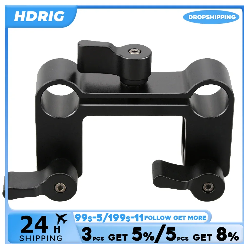 Hdrig-デュアルロッド,カメラ用90度,15mmレールサポートシステム,ハンドルグリップ用,マットボックス,フラッシュ,LEDライト