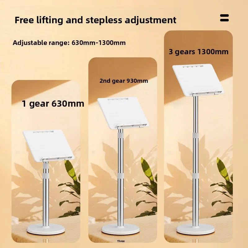 new-lifting-floor-reading-bracket-lying-on-the-bed-reading-reading-shelf-multi-functional-standing-telescopic-book-stand