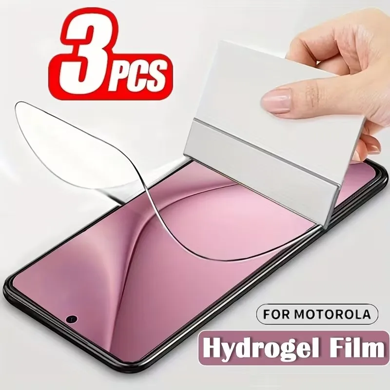 

3Pcs HD Hydrogel Film For Motorola G72 G54 G84 G34 G14 G52 G34 Screen Protector for MOTO G52 G14 G84 G56