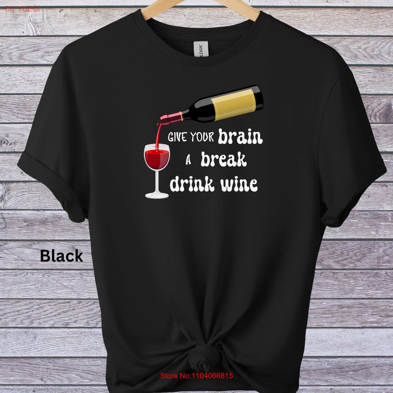 Funny Wine T shirt Graphic Print T shirt Unisex Novelty Tee Soft Style T shirt