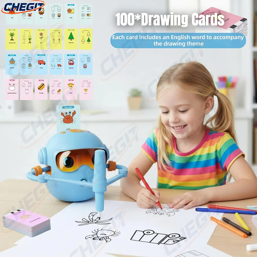 

Интеллектуальный робот для рисования Voicebots для детей, голосовой интерактивный рисунок для раннего образования, волшебная живопись, подарок для мальчиков и девочек