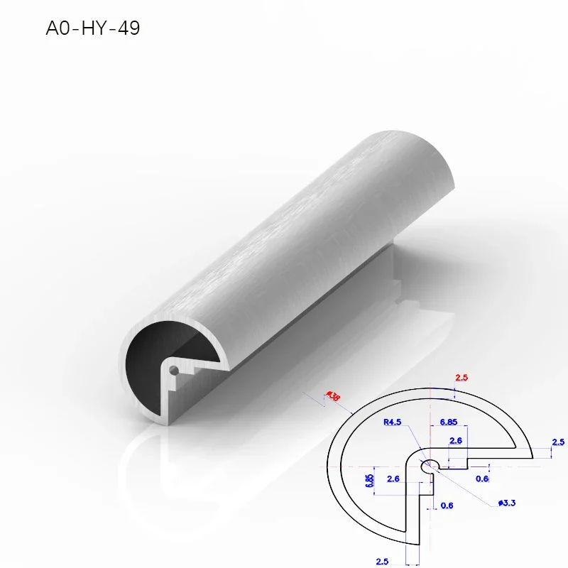 BRZHIFI- 49 Anodized 6061 Aluminum Extruded Profile Amplifier Customizable Audio Products Shell Corner Joint With CNC Machining