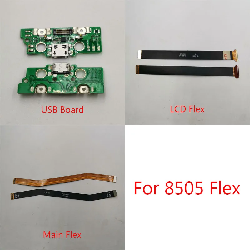 1pcs Usb Board Charger Charging Dock Connector For Lenovo Tab M8 HD TB-8505F TB-8505X 8505 LCD Display Screen Main Flex Cable