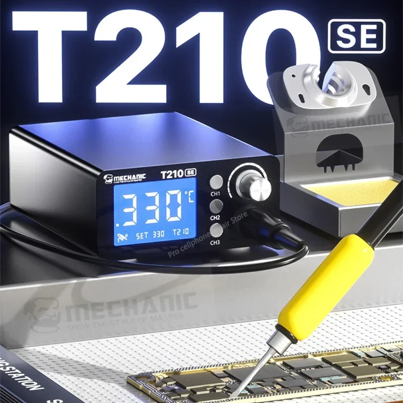 MEKANIK T210 SE Lehimleme İstasyonu LED Dijital Ayar Otomatik Uyku Hızlı Isıtma Evrensel C210 Demir Ucu Kaynak Onarım Aracı