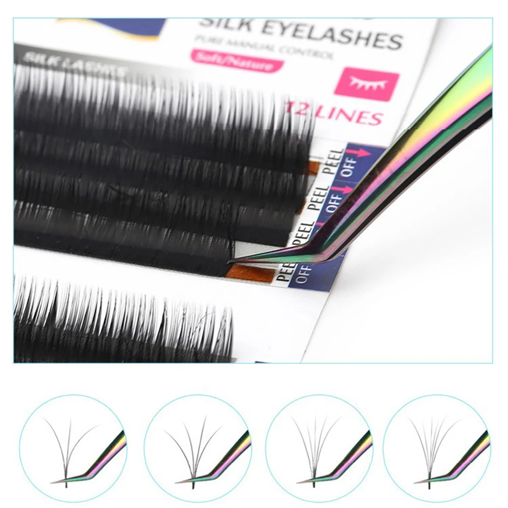 Edelstahl-Wimpernpinzette, Wimpernverlängerungs-Pinzette, Beauty-Wimpernpinzette, Falsche Wimpernzange, Beauty-Tool – Detail 5