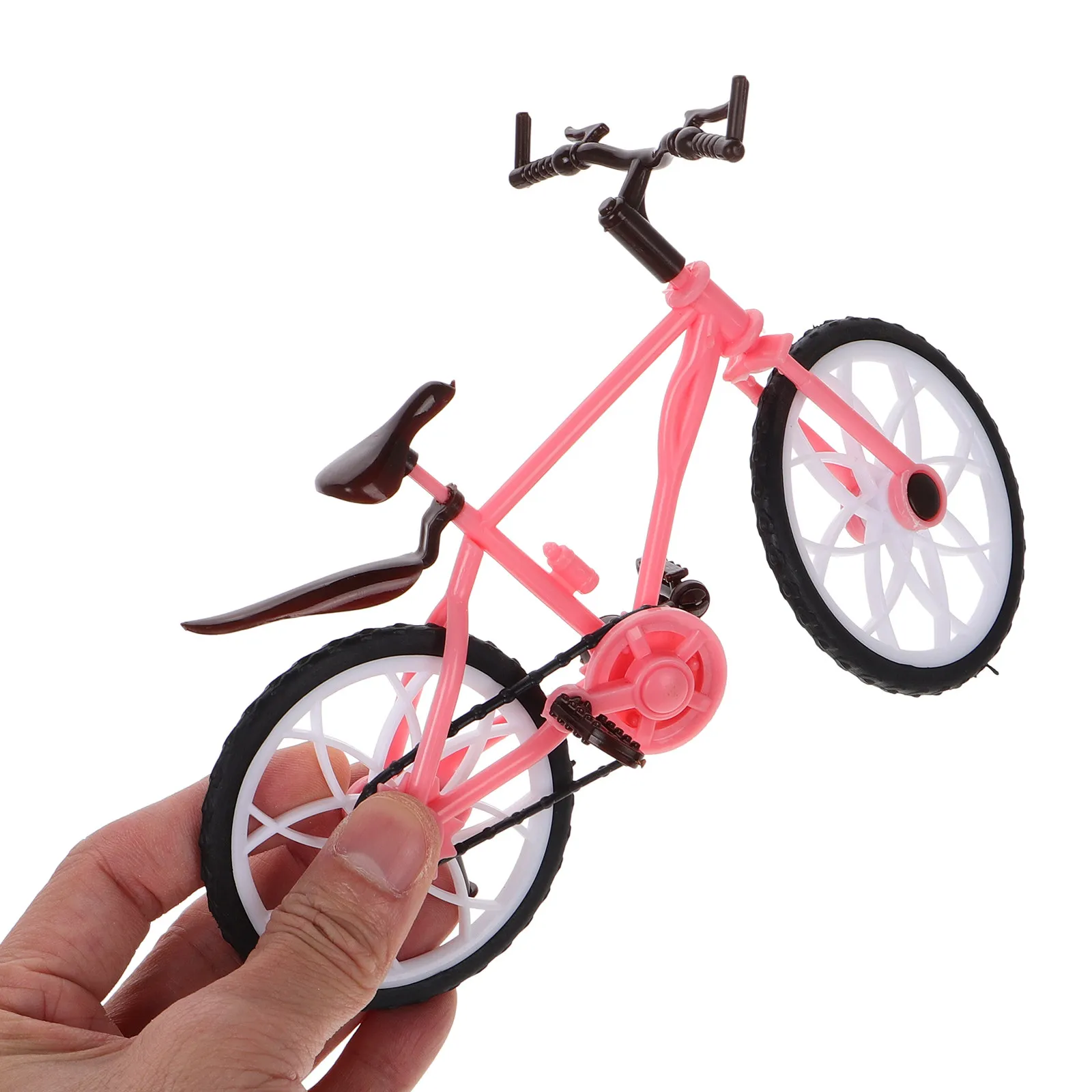 Mini Princess Bicycle Scale Simulation Bike Ornament for Dollhouse Furniture Set Kids Bicycle Decorations Home Cake Topper