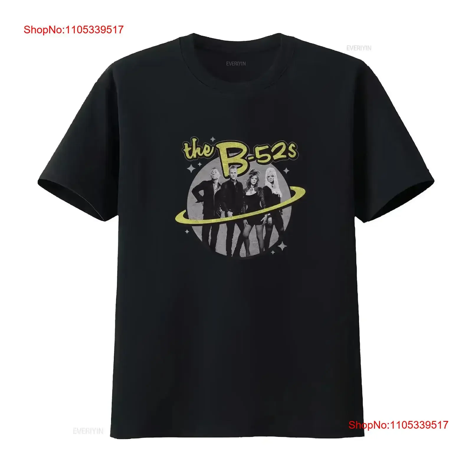 Camiseta The B52s Band Photo B 52s Planetary Logo Distressed New Wave Music Planet Claire Vintage Concert Tour Lavada com Efeito Vintage