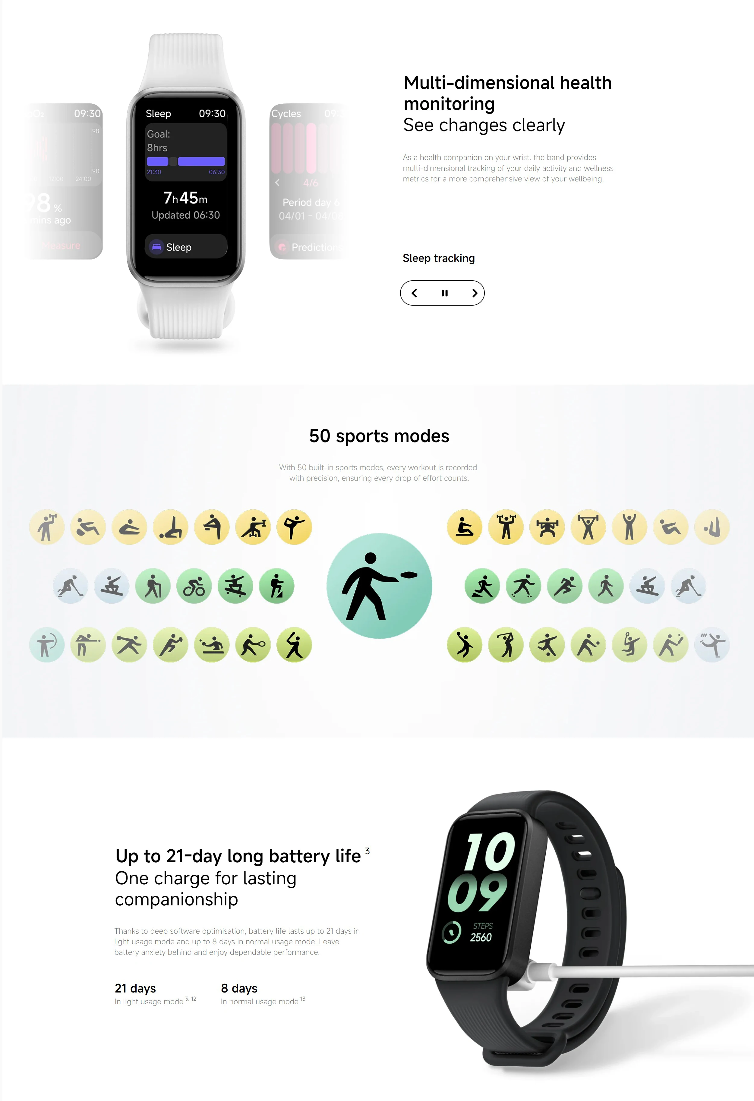 Xiaomi Smart Band 11 Active Global Version 1.47'' TFT Display 5ATM Water Resistance Mi Sports Bracelet 21-days Battery Life