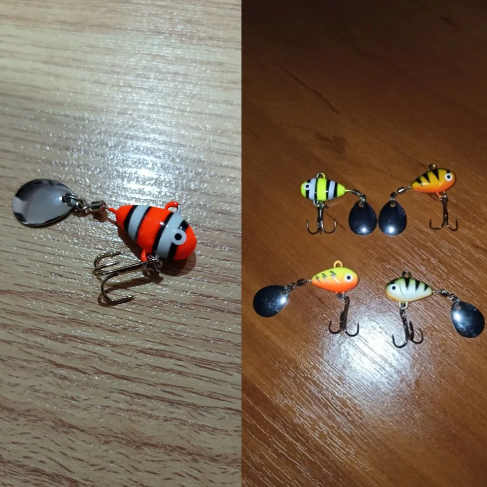 WALK FISH-Señuelos de Pesca con vibración, cebo Artificial de Metal Vib, Swimbait giratorio, accesorios de pesca de carpa marina, 10g/2,1 cm