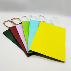 30/10/50 chiếc túi quà tặng ngày lễ với Túi mua sắm Tay xử lý cảm ơn ngày lễ tình nhân của em bé 10 túi bán hàng chính Papelao - №10