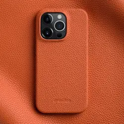 7 Color Melkco Real Premium Genuine Leather Mobile Phone Case Back Snap Cover For iPhone 14 15 Pro Max iPhone15 Natural Cowhide