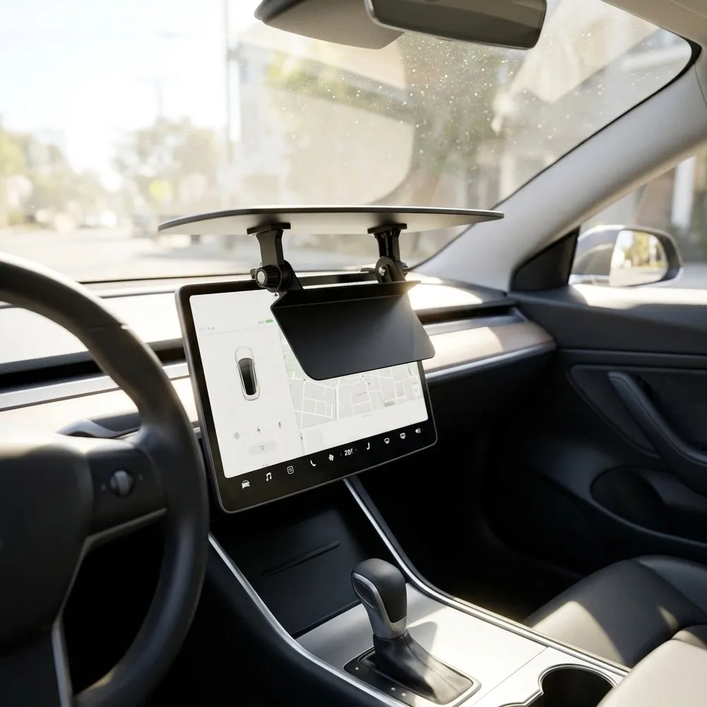 For Screen Sun Visor for Cars with Wide Adjustment Range to Block Low-Angle Morning or Midday Sunlight Effectively