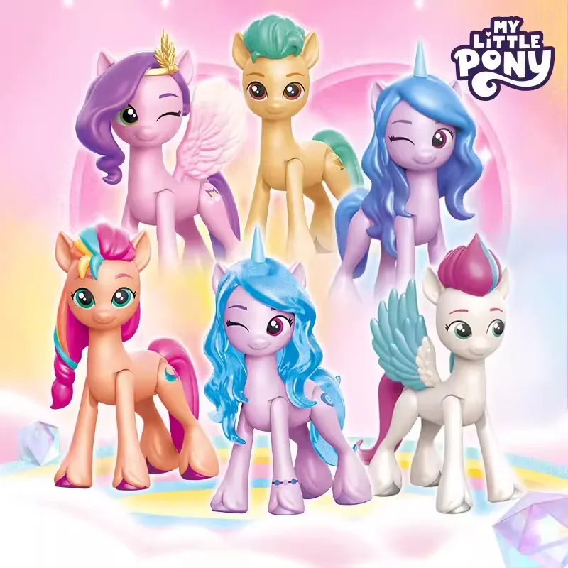 

Официальный набор My Little Pony Blind Box Mystery, коллекционные фигурки, милая кукла пони с аксессуарами-сюрпризом для девочек