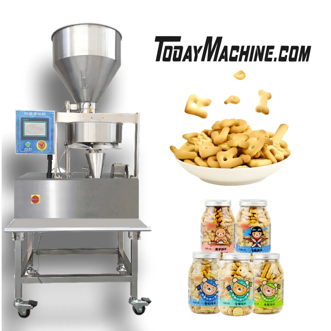 

Volumetric Cup Filler For Salt Sugar Rice Granule Food Raisins Rice Packing Machine