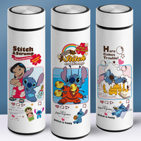 Disney Cartoon Vacuum Cup Children's Thermos Cup Water Cup Boy Girl Students 304 Stainless Steel School Water Bottle 500ML