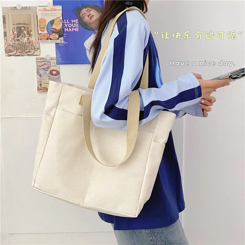 

Office Workers' Tote Canvas Women's New Styles Forest Series Versatile Shoulder Ba Large Capacity Student Class Commuting сумка