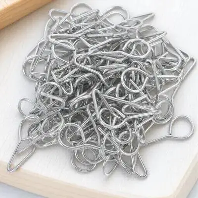 

100Pcs Sturdy Iron Car Seat Fixing Hooks S Hook Auto Seat Cover Fastener Multi-Functional Cushion Clips Auto Hooks