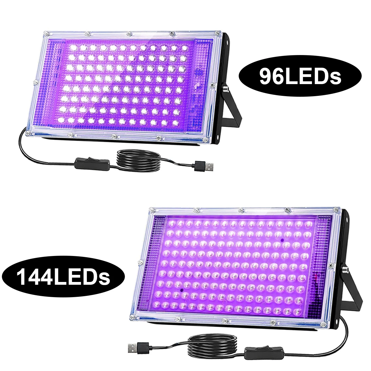 Lámpara de Curado de Resina Ultravioleta USB de 96/144 LED, Dispositivo de Curado de Resina Moldes de Resina, Fabricación de Joyas, Materiales para Manualidades DIY
