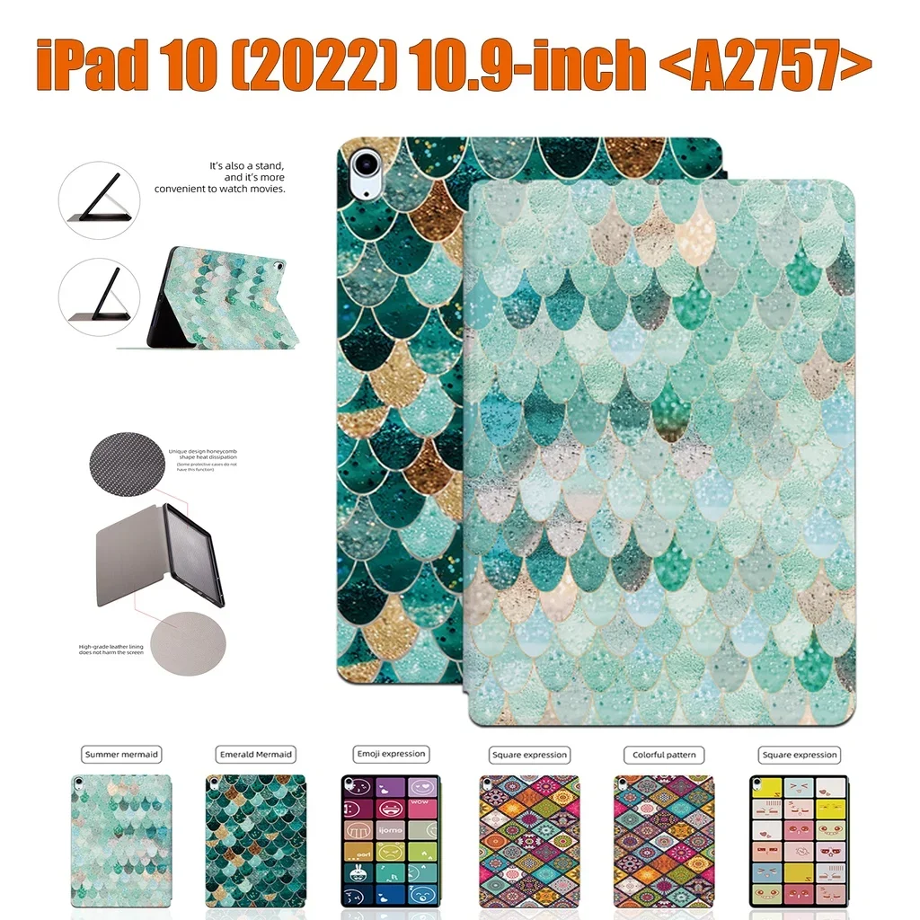 

Fancy Lattice Series iPad Case - High Quality Protective Cover with Stand for Pro 11/12.9, Air4/3, 10.2/10.5/10.9, Mini 4/5/6