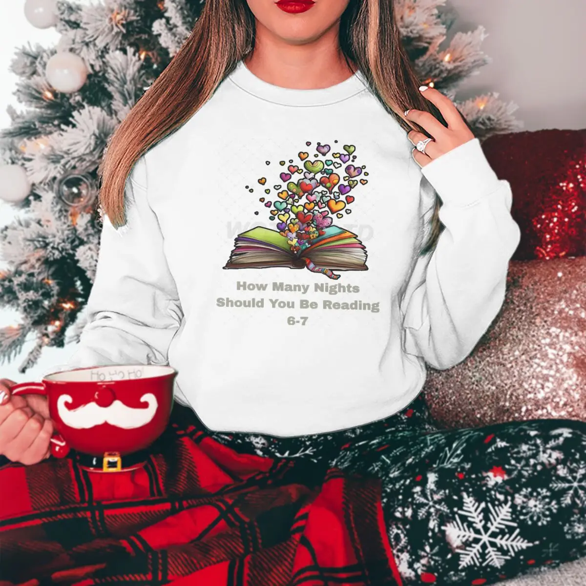 كتب القلب البلوز كتاب عاشق مكتبة القارئ 6 7 الميمات طباعة بلايز طويلة الأكمام ستة سبعة الميمات الأدبية الفكاهة سترة #1