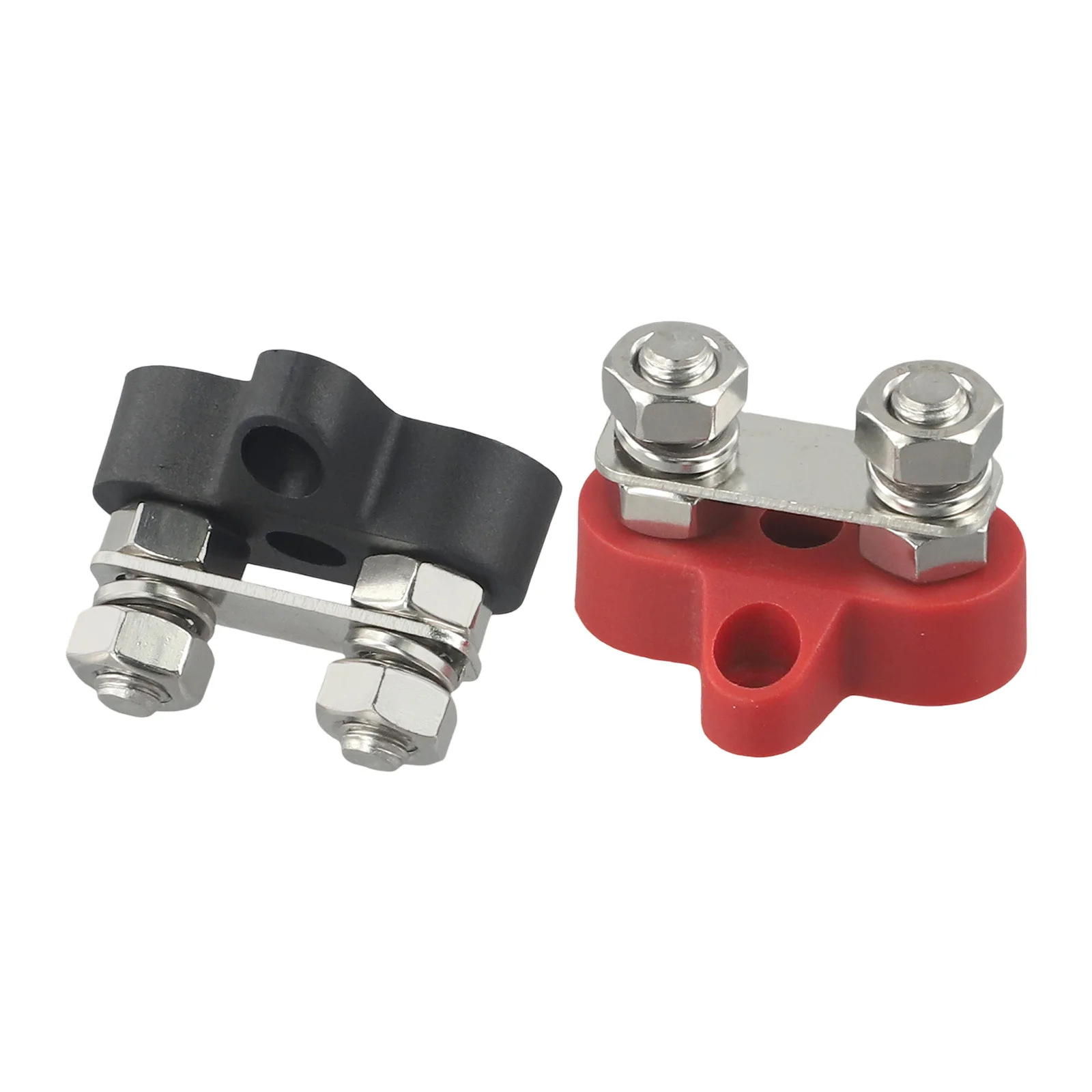 

Power Connection Black Battery Terminal Block Flame-retardant ABS Housing Intuitive Color-Coded Design For Boats