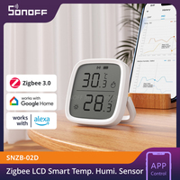 SONOFF SNZB-02D Zigbee LCD Smart Temperature Humidity Sensor Compatible Wireless Hygrometer Thermometer Alexa Google Home Alice