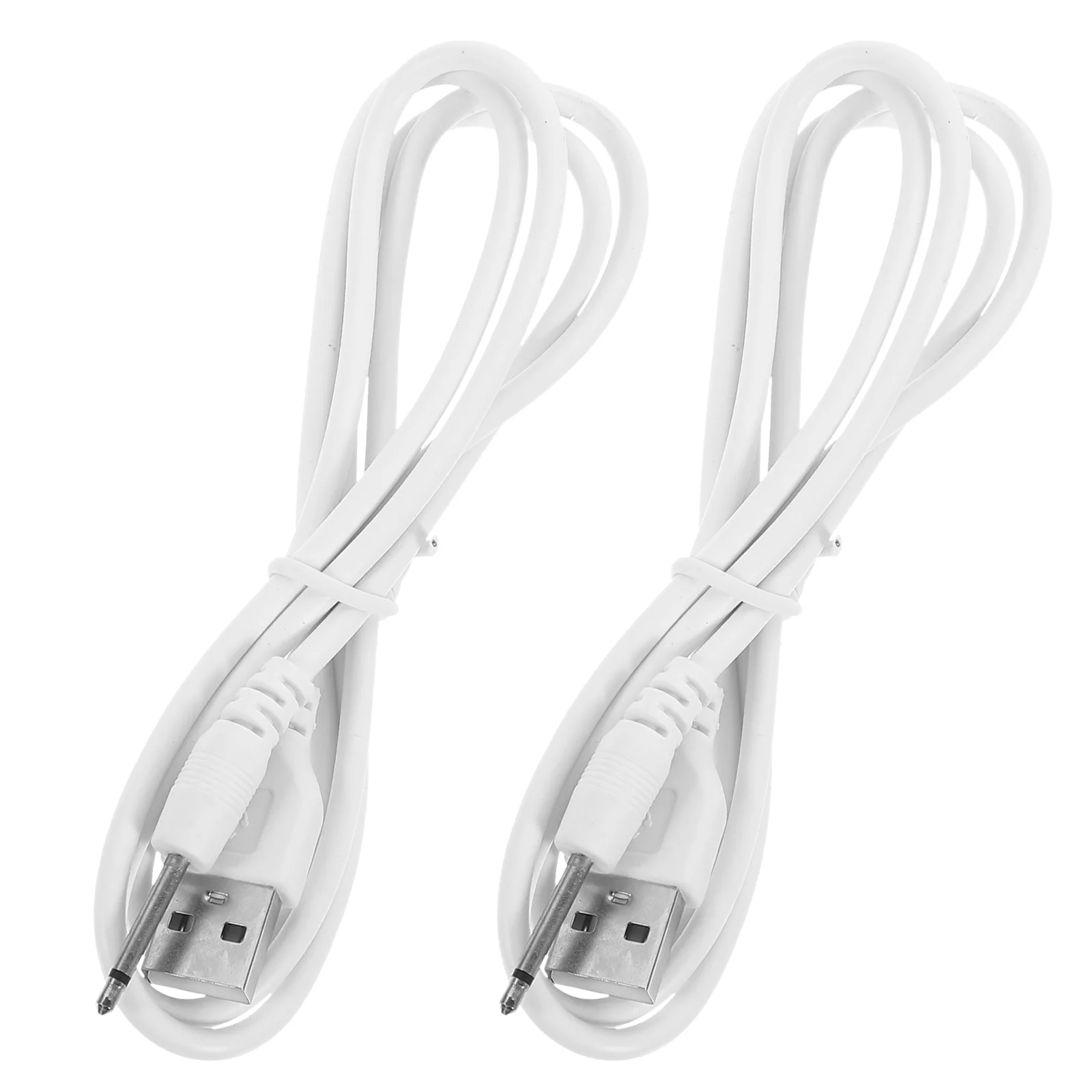 2 Pcs Dc Charging Cable USB Cord Adapter Electric Instrument Lengthen 25mm