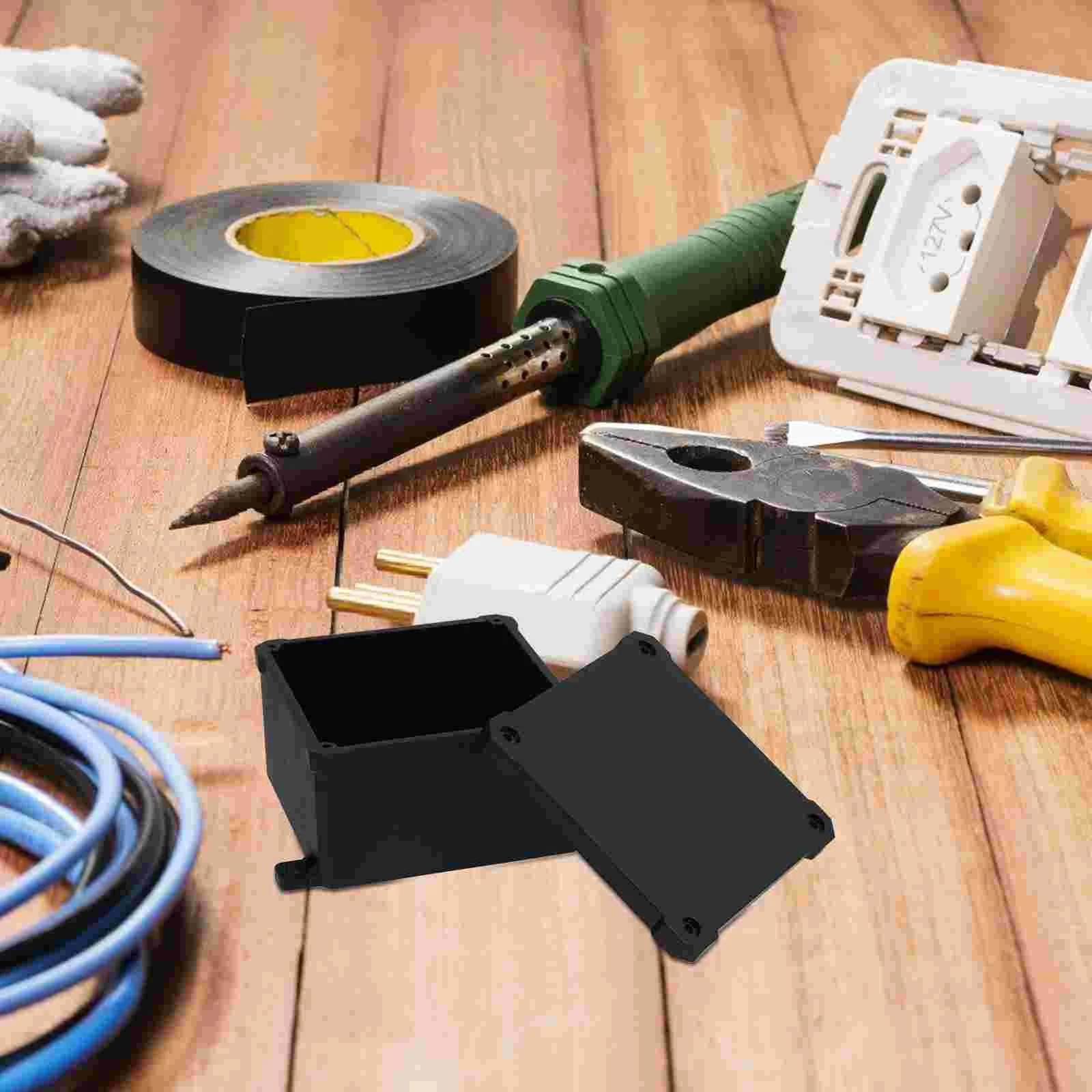 Waterproof Junction Box Weatherproof Enclosure Electrical Boxes Plastic Wire Black