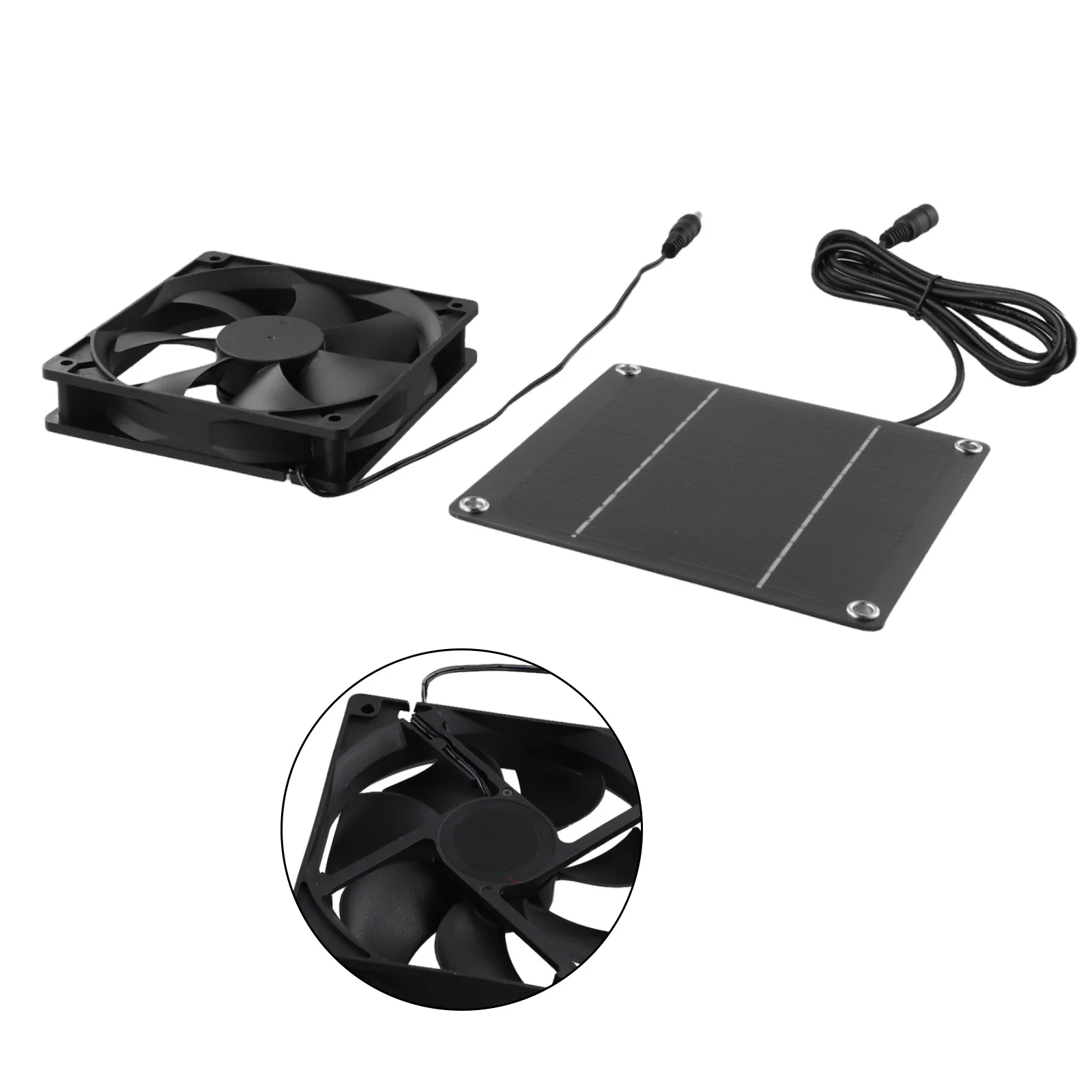 

High Quality Long Lasting Solar Exhaust Fan Multifunctional With 150cm Cable Easy Installation High Performance