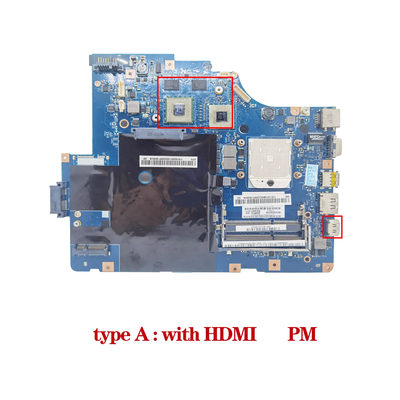 Mainboard LA-5754P For Lenovo IdeaPad Z565 G565 Laptop Motherboard With/NO HDMI HD5470M/HD6470M/UMA Maintherboard