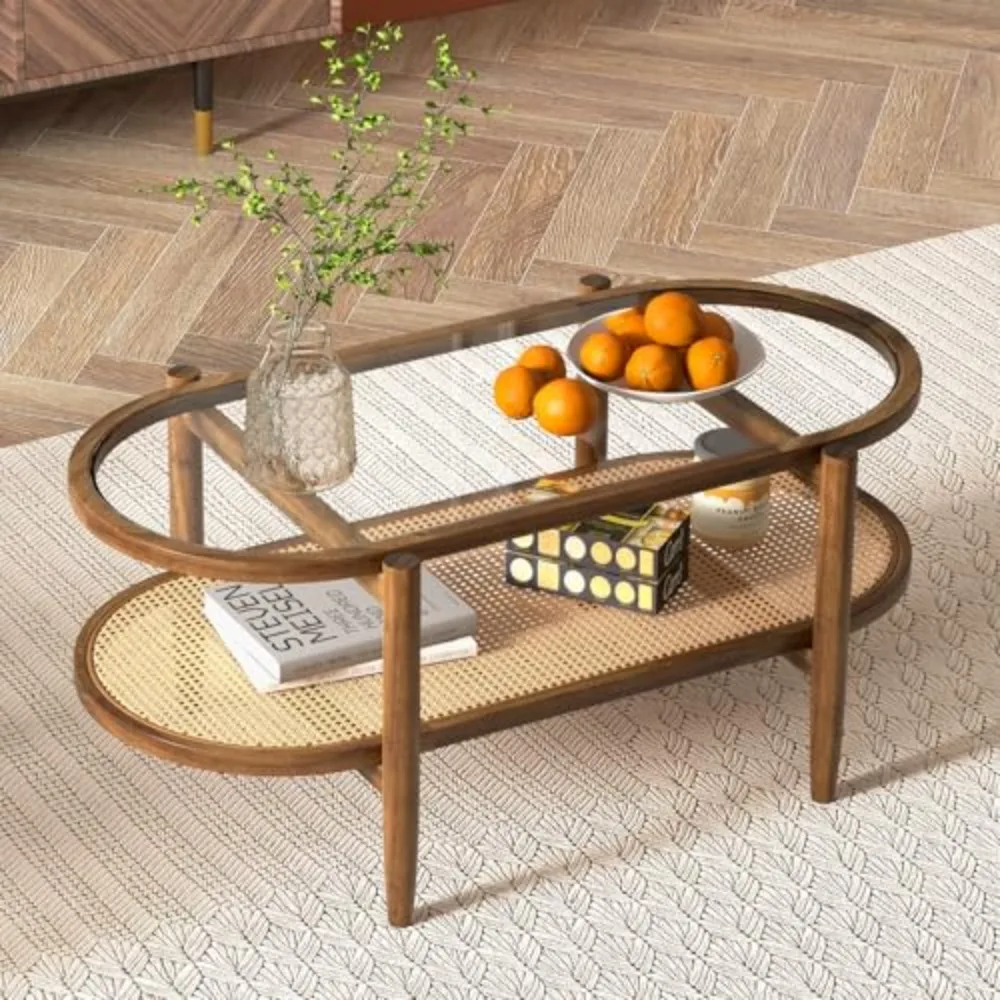Rattan Coffee Table, 40