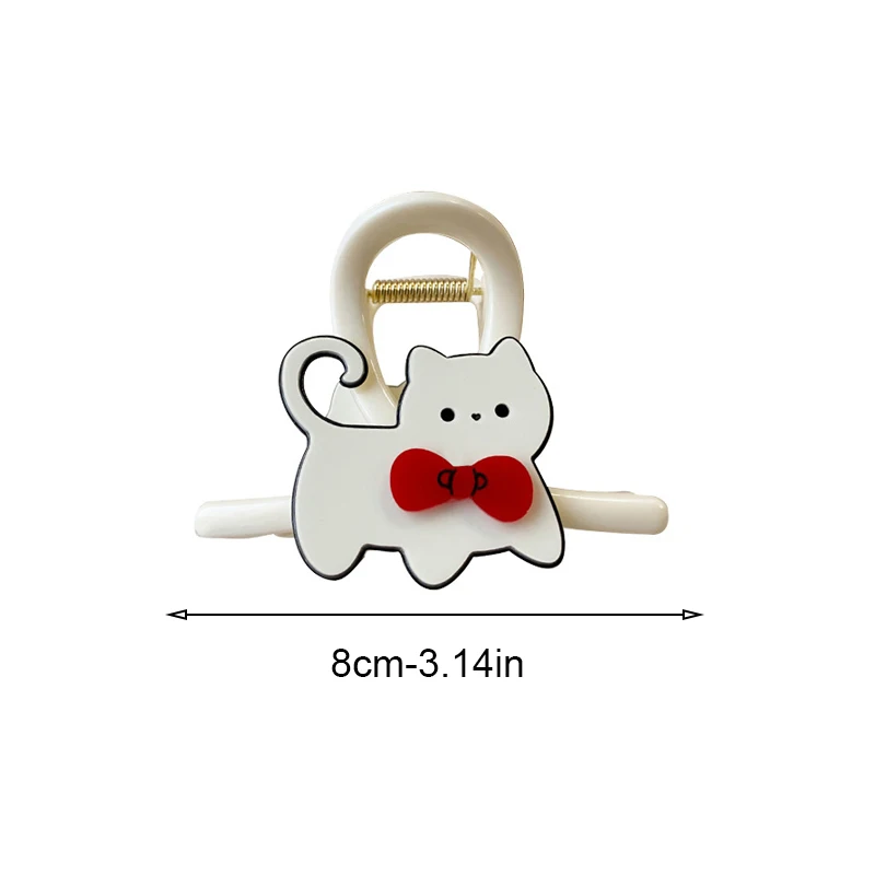 여성을위한 귀여운 동물 개 발톱 상어 헤어 클립 세련된 하프 업 포니 테일 헤드 피스 하이 엔드 감정 패션 액세서리