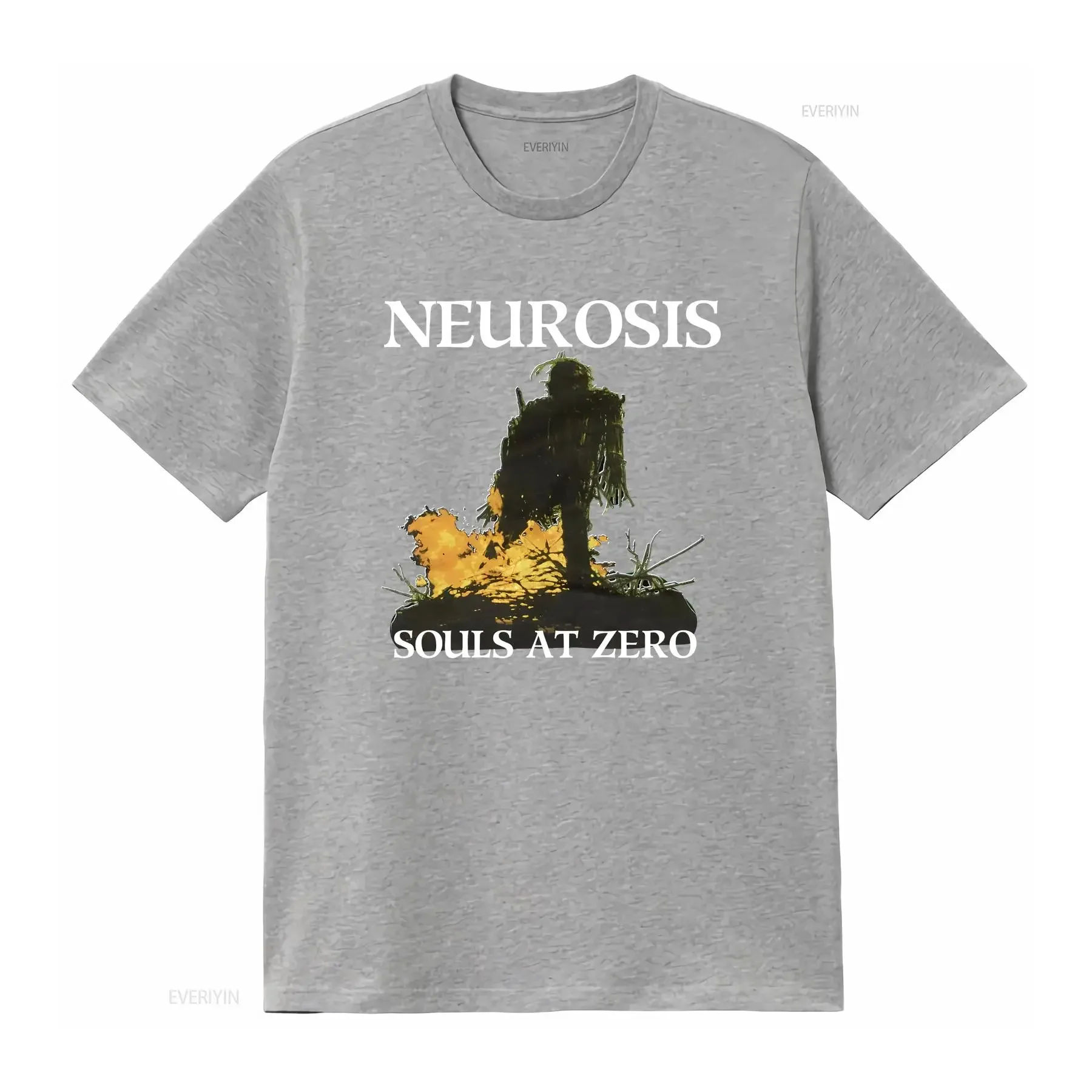 طبعة جديدة من NEUROSIS 1992 Souls at Zero تي شيرت علامة تجارية جديدة من القطن الثقيل TE6064 ملابس كلاسيكية مغسولة ناعمة غير رسمية مصممة برسومات #4