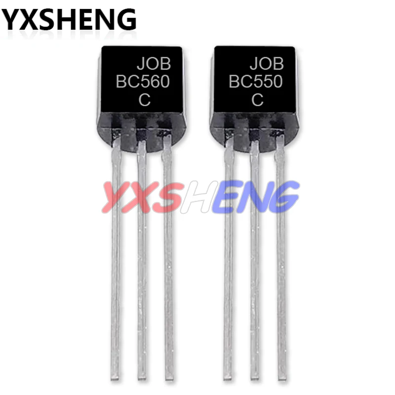 100PCS/LOT 50Pairs(50pcs BC550C + 5pcs BC560C)Transistor BC550 BC560 0.1A TO-92 Triode