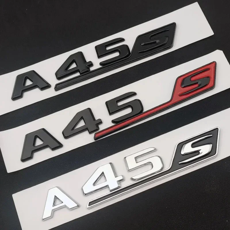 

3D ABS Chrome For AMG W177 W176 A35 A35S A45 A45S TURBO 4MATIC Car Trunk Letters Emblem Badge Logo Stickers Auto Accessories