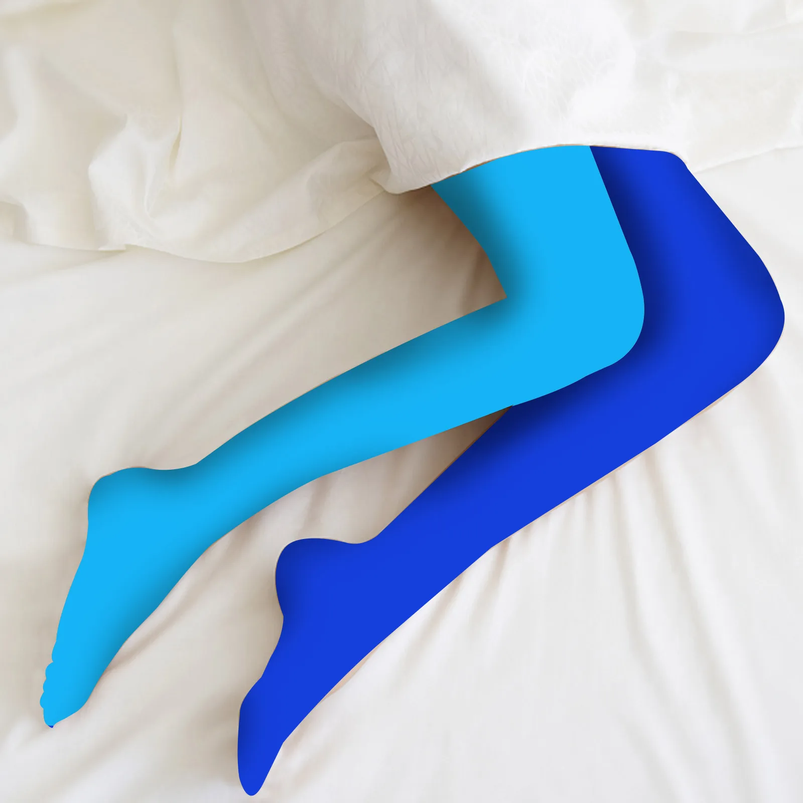 

Two Color Stockings Free Size Silk Stockings Thigh High Candy Style Elastic Hosiery Long Leggings