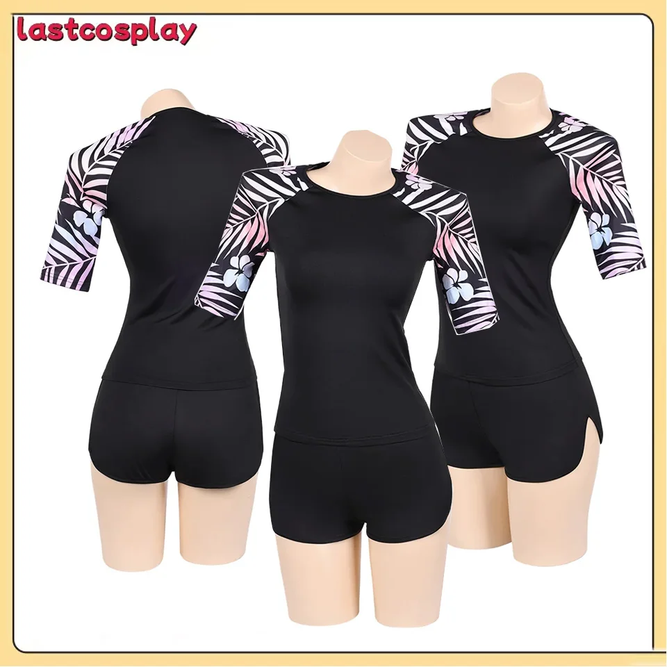 

2025 мультфильм Лило Косплей Костюм Нини футболка женская рубашка с коротким рукавом шорты наряды Хэллоуин карнавальный маскировочный костюм