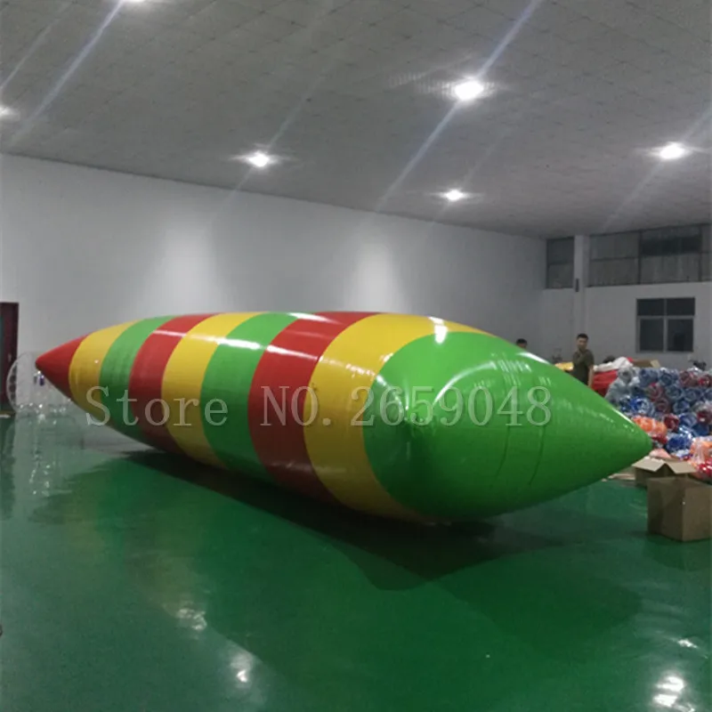 จัดส่งฟรี 7x3m 0.9mm PVC Inflatable Trampoline น้ํา Pillo น้ําหยดกระโดดพองกระโดดกระโดดเตียงน้ํากระโดดกระเป๋า