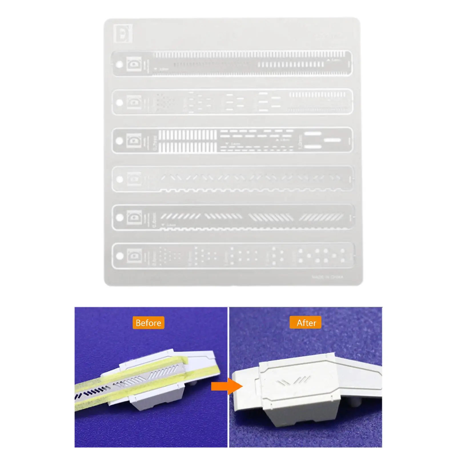 Model Building Practical Carving Auxiliary Ruler for Modle Craft Beginner