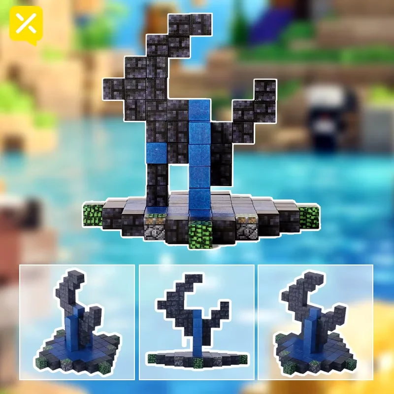 ชุดตัวต่อบล็อกแม่เหล็กธีมโลก กันน้ำและมีจุกดูดที่แข็งแรง เหมาะสำหรับเด็กและผู้ใหญ่