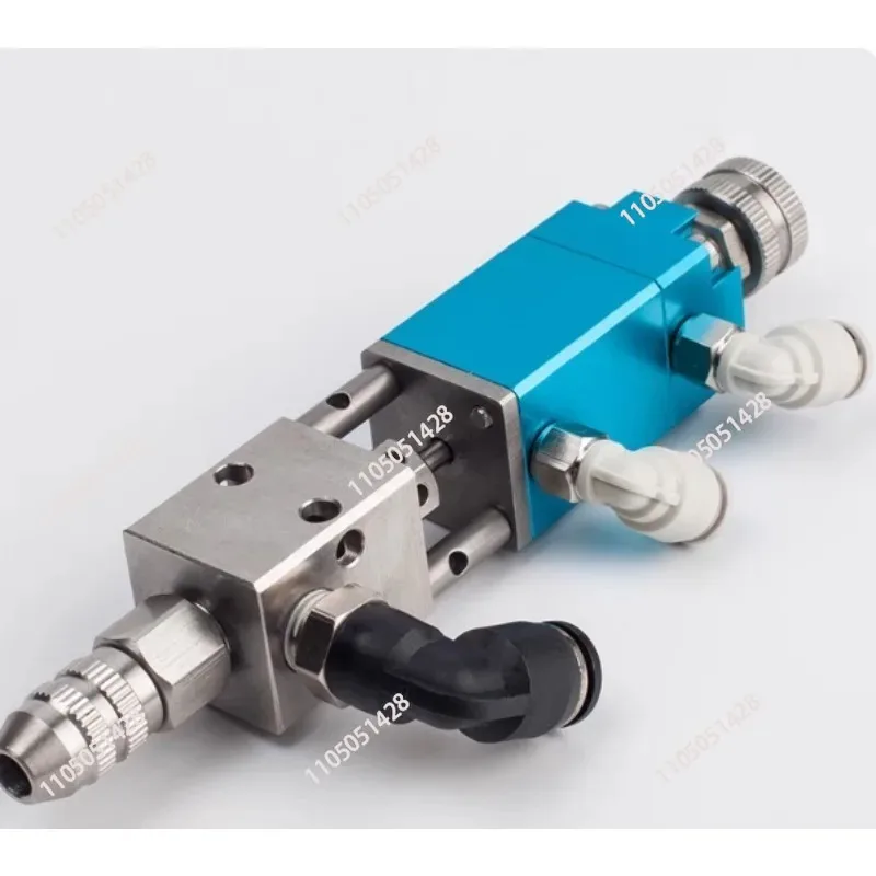 Compound intelligent pneumatic thimble dispensing valve glue