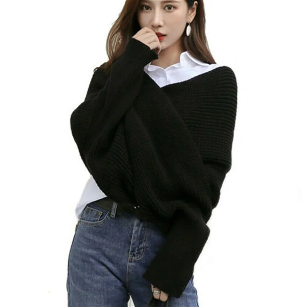 5 Colors Knitted Sweater Tops Casual Shawl Women Long Scarf With Sleeves Wool Knitted Scarves Women Thick Warm Cardigan Outdoor