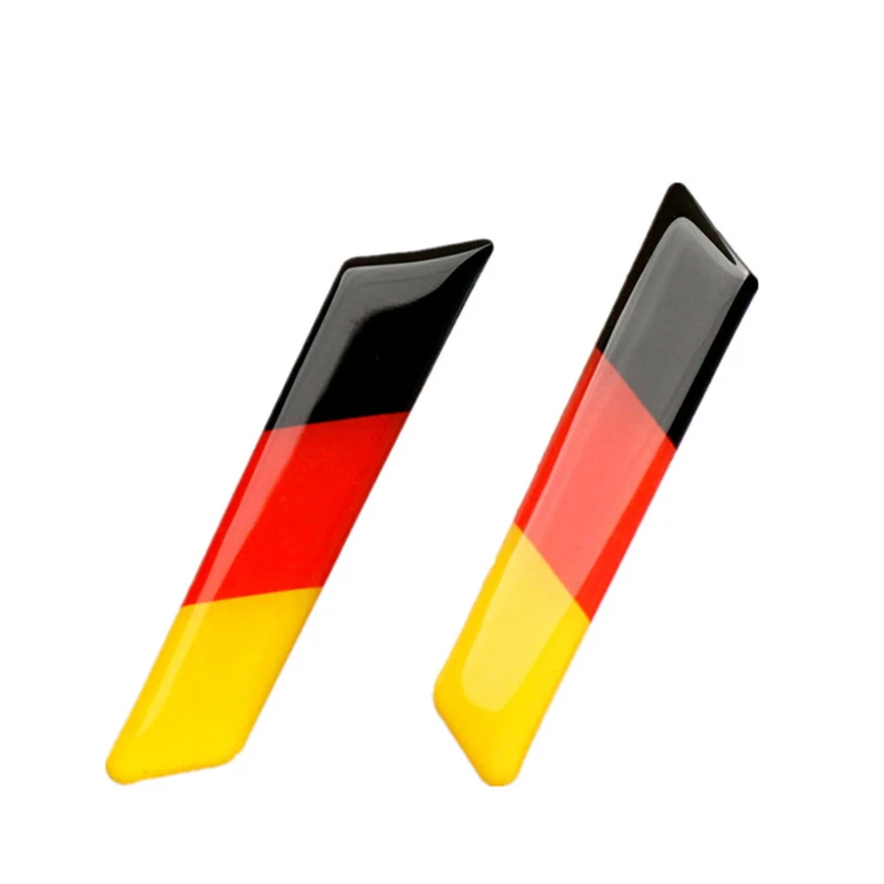 2Pc 3D Sticker Germany Flag Badge For Volkswagen VW Golf 5 6 MK5 MK6 GTI Emblem Lift Wrench Handle Seat Insert Cover Car Styling